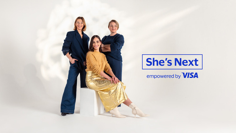 Shes next, empowered by Visa