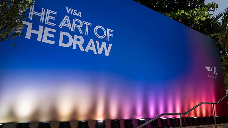 Image from Visa’s art collection unveiling event: The art of the draw.